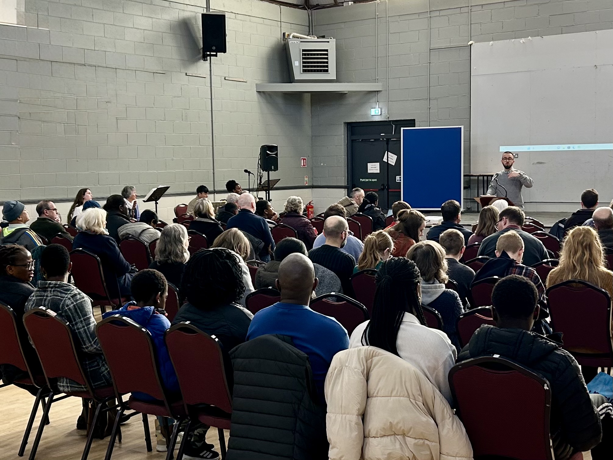 Members of Midleton Baptist Church gathered for a Sunday service